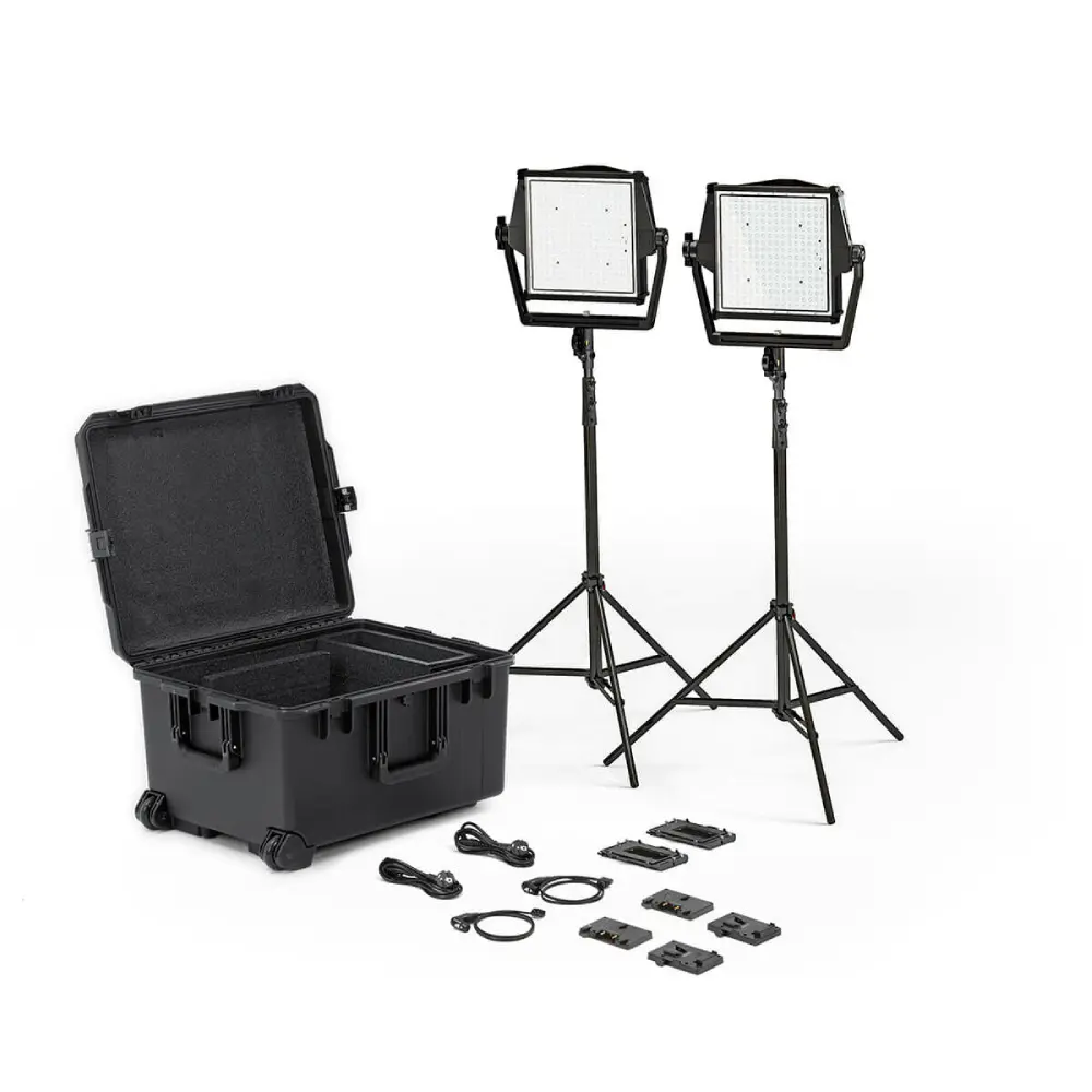 Litepanels Astra IP 1x1 - Traveler Duo GM&VM Kit (Standard Yoke, UK Power Cable)